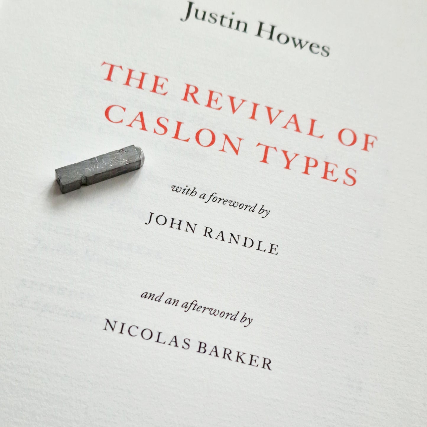 The Revival of Caslon Types